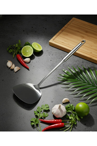 Sweet Home Stainless Steel Slotted Turner | Heat Resistant Cooking Spatula | ...