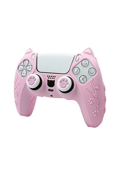 Choice3 Pink VILCORN Anti-Slip Silicone Case for PS5 Controller with Thumb Gr...