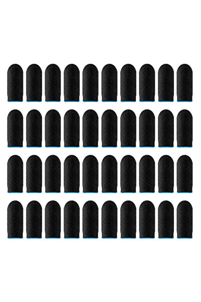 Choice6 40PCS Blue 10-20 Pair Game Fingertip Gloves For PUBG Mobile Games Tou...