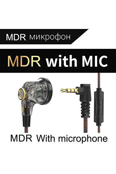 Choice4 سماعات أذن سلكية أصلية سوداء من QKZ MDR HIFI بمنفذ 3.5 ملم، سماعات دي...
