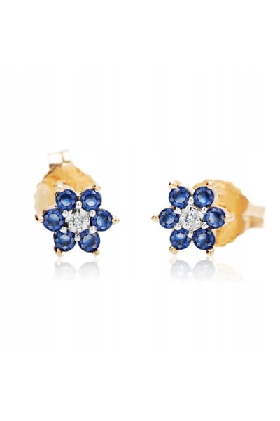 Verona Cercei Floare cu Safir Kzd0524 Staviori