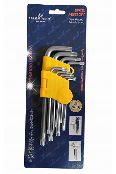 Falon Tech Chei Torx lungi T10 - T50 9El Tip L