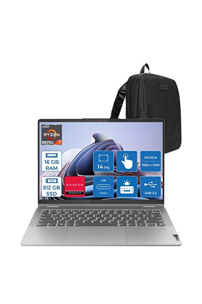 LENOVO Ideapad Flex5 14ABR8 Amd Ryzen 7 5825U 16GB 512GB SSD 14" Wuxga (1920X...