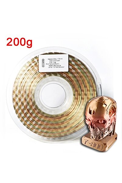Choice11 RainbowN-200g Rainbow Filament Color Change Silk PLA 1.75mm 200g 3D ...