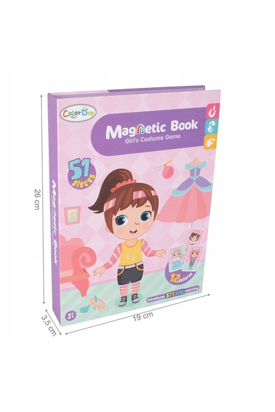 Stator SET EDUCATIV MAGNETIC DE DESIGN DE MODĂ CU HĂRȚI DE MAGNETIȚI XXL