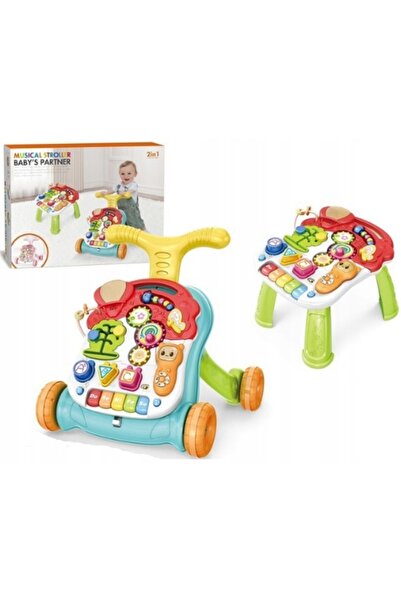 Ciuciubabka Pchacz Stolik Pian Muzical și Premergător Set Educativ 2 în 1 Ant...