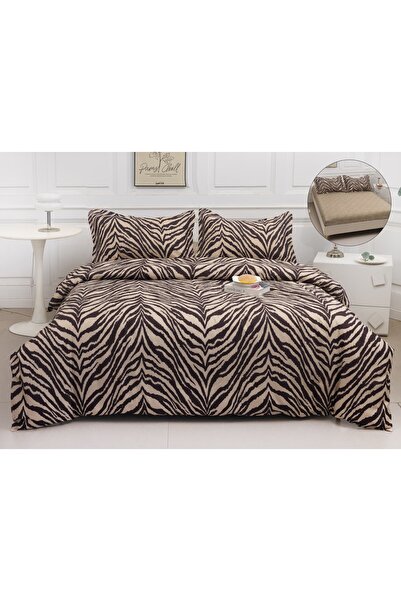 Pucioasa Fabrica Satin Cotton Duvet Cover Set with Stretchy – 4 pieces | 19062-P