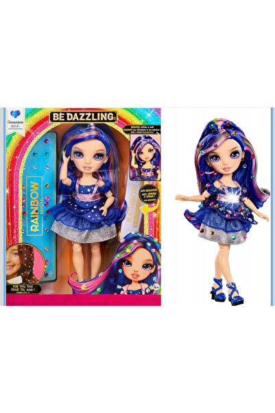 mgatelier Rainbow High Fii Strălucitor Lalka Genevieve Set de Machiaj Albastr...