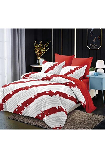Pucioasa Fabrica Fine Cotton Duvet Cover Set with Stretchy – 6 pieces | 19192-PR