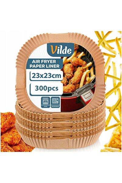 Vilde 300X Hârtii de copt pentru friteuza cu aer cald, 23cm