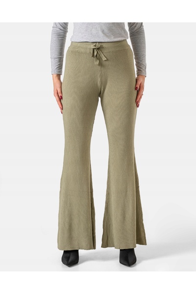 NO BRAND Pantaloni de damă Dzwony cu picior larg și lejer, din cașmir 7007-01...