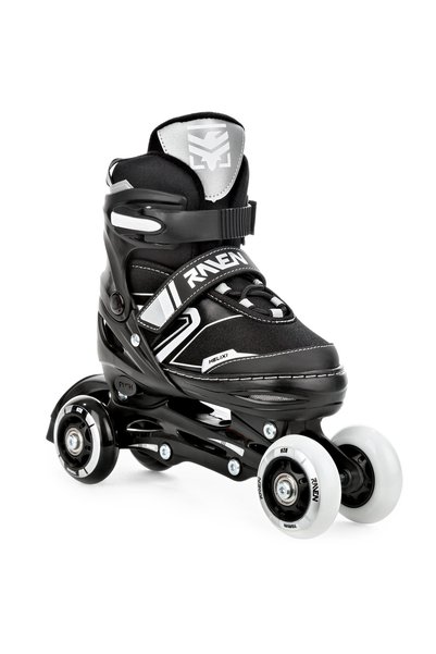 NO BRAND Patine cu rotile 4 în 1 Reglabile Raven Helixi Negru/Gri 34-37 Roți ...