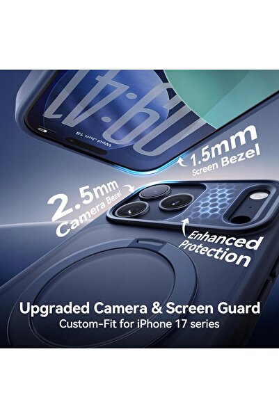 NO BRAND Husă Casekoo Magsafe pentru iPhone 17 Pro Max cu Suport Inel, Albast...