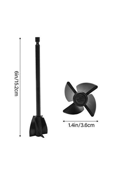 NO BRAND 15,2 cm 4 bucăți Atașament pentru bormașină, tije de amestecare pent...