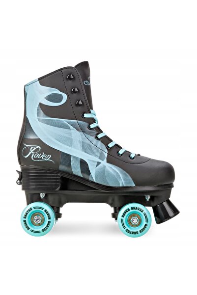 NO BRAND Patine cu rotile Raven Serena negru/mentă 35-38 reglabile