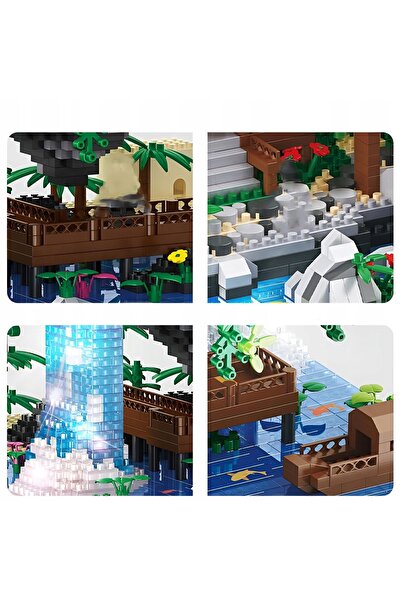 NO BRAND Blocuri de construcție Copac Bonsai Floare Cireș Cadou 3320El