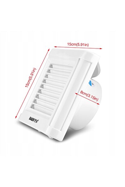 NO BRAND Ventilator de baie silențios, de perete, FI 100, universal, pentru î...