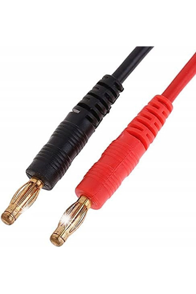 NO BRAND Conector cablu de încărcare T-plug mamă la banană tată 4mm, 32cm, pe...