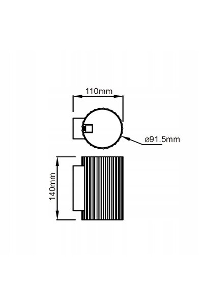 NO BRAND Aplică de perete Light Prestige neagră G9 40 W