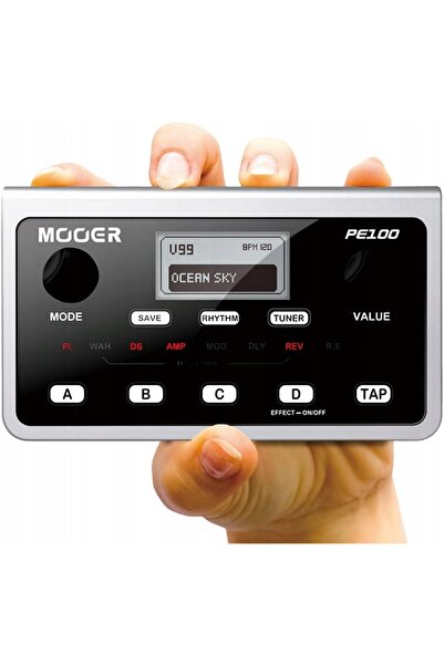 NO BRAND Mooer Pe100 - Pedală de efecte multiplu pentru chitară, 99 de preset...
