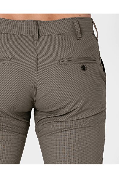 NO BRAND Pantaloni business eleganți chinos pentru bărbați, țesătură Hunter 4...