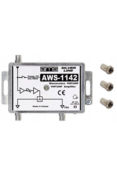 AMSTAFF Amplificator de antenă cu sursă de alimentare Aws-1142