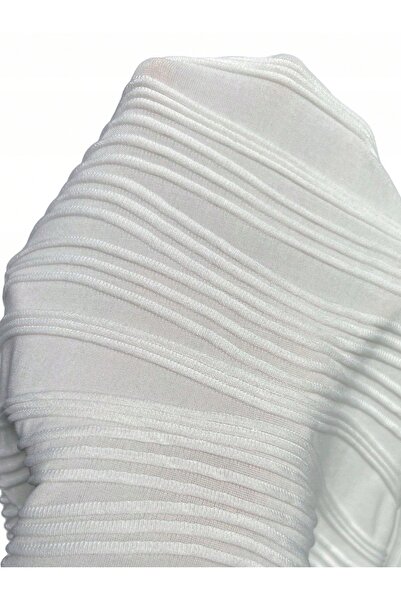 NO BRAND ROCHIE ALBĂ CU BRETELE LEGATE, CU TEXTURĂ, LUNGIME MIDI, SHEIN 40/42