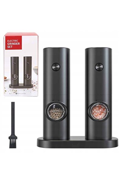 NO BRAND Râșniță electrică Posa Metal Negru 100 g Set 2 bucăți