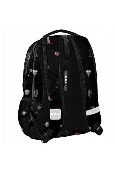 NO BRAND Beuniq Rucsac școlar cu multiple compartimente, negru, 24 L