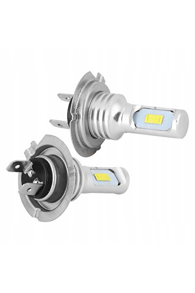 NO BRAND 2 bucăți becuri LED H7 6000K lumină albă 80W