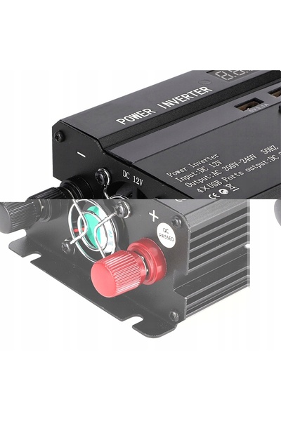NO BRAND Invertor auto 12V-220V 3000W cu 4 porturi USB