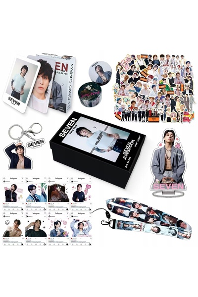 NO BRAND Set cadou cu accesorii BTS JK pentru amenajarea albumului, cu breloc...