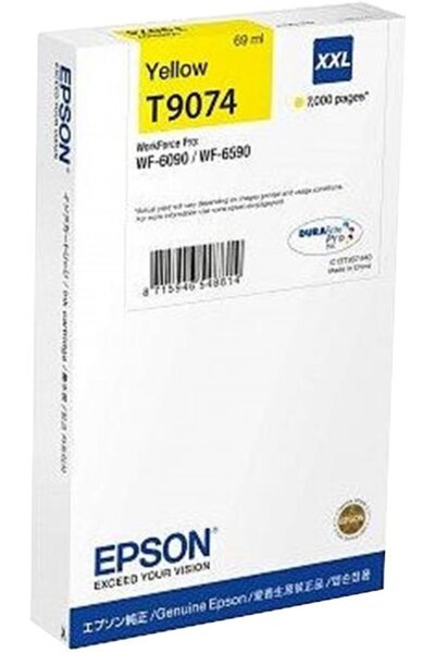 NO BRAND Cartuș de cerneală nou T9074 XXL pentru Epson Workforce Pro Wf-6590D...