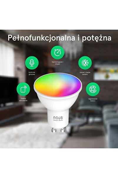 NO BRAND Nous p8 bec inteligent WiFi RGB GU10 (2 bucăți)