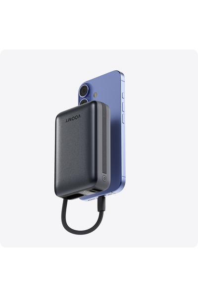 NO BRAND Voomy Charge P620 – Baterie externă de 20.000 mAh cu cabluri integra...