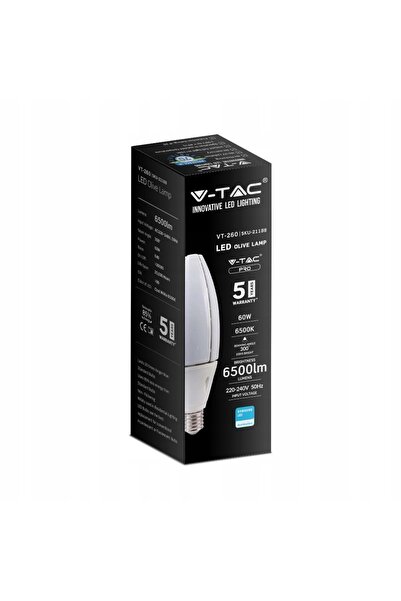 NO BRAND Bec LED Oliv E40 60W 4000K 6500Lm Samsung
