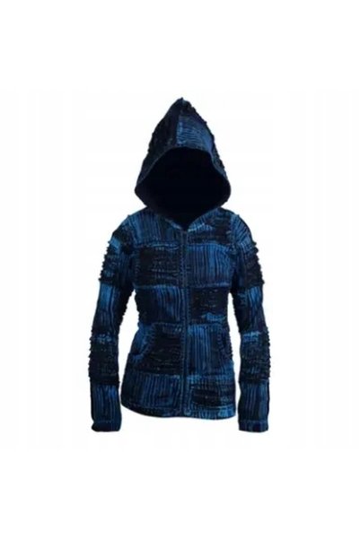 NO BRAND Ezhippie Hanorac de damă Tie-dye cu tăietură rasată, stil Boho Etnic...