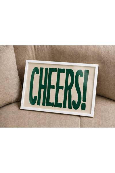 artera casa Cheers Modern Tipografi Dekoratif Tablo