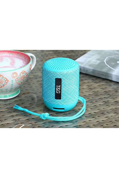 NO BRAND T&G Tg129 Boxă wireless Bluetooth cu radio și modele turcoaz