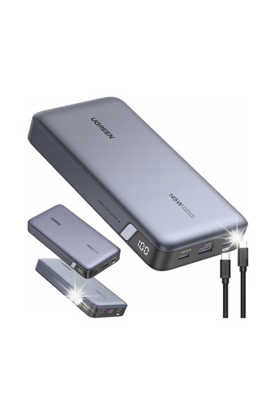 Ugreen MOCNY POWERBANK 25000 MAH PENTRU TELEFON USB 2X USB-C 145W PD QC