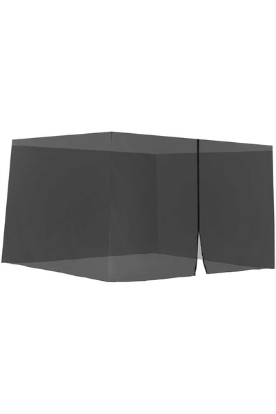 NO BRAND Plasă de țânțari pentru Pavilion 3X3 m, neagră, Zamek