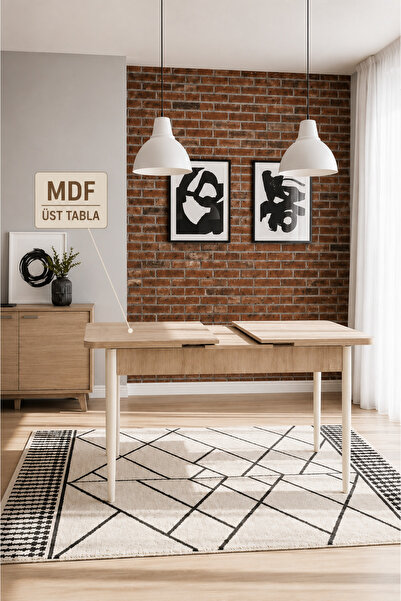 Concept Ayz Home Monera Modern Açılabilir Yemek ve Mutfak Masası – 80x130 cm ...