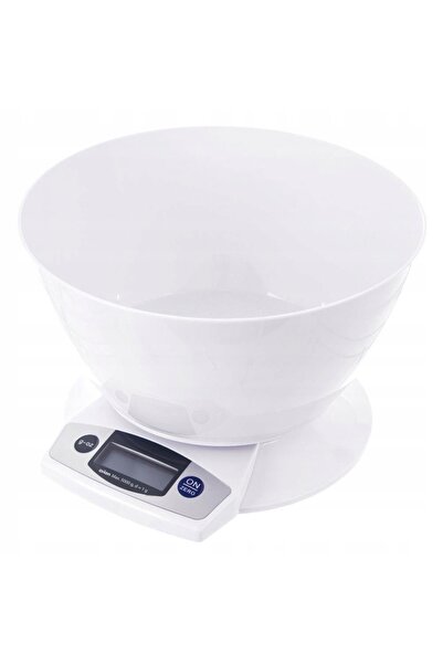 Orionis Cântar de bucătărie digital de 2,5 L, alb, cu ecran LCD, funcție Tara...