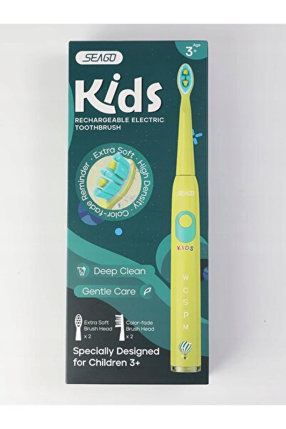 NO BRAND Periuță de dinți sonică albă, Baterie 700mAh, 5 moduri, 3 capete