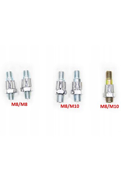 NO BRAND Oglinzi motocicletă cromate Chopper Bobber M8 M10