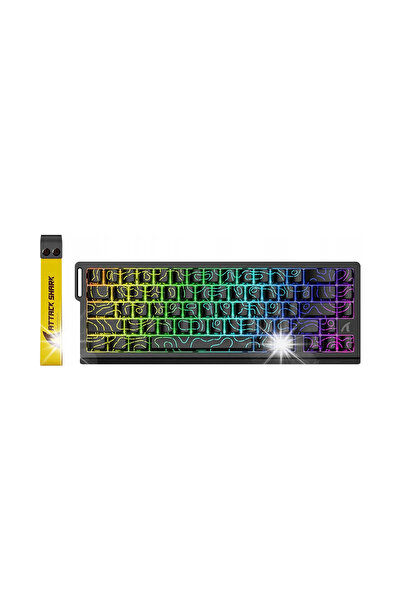 NO BRAND Tastatură mecanică de gaming Attack Shark X68 He 8000 Hz Negru