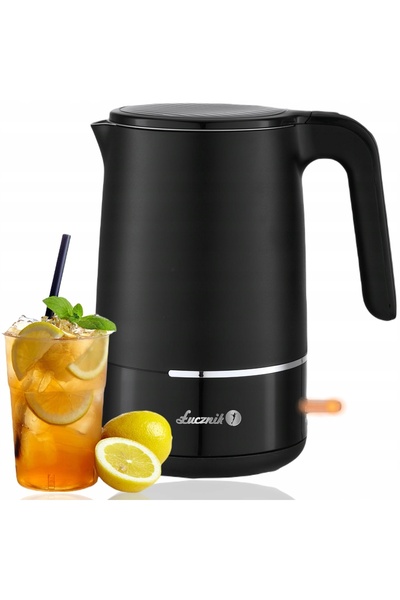 NO BRAND Fierbător electric Lucanik Wk-2501 1800 W 1,7 L Negru