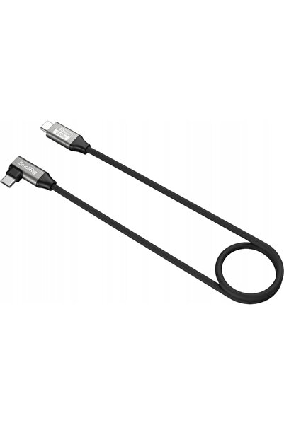 NO BRAND Smallrig 5076 - Cablu USB-C drept la USB-C cotit, 60cm, 40Gbps, 240W...