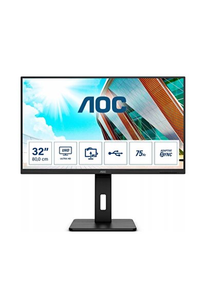 AOCEAN Monitor LED 32 Aoc U32P2 3840X2160Px Va HDMI USB 4K UHD