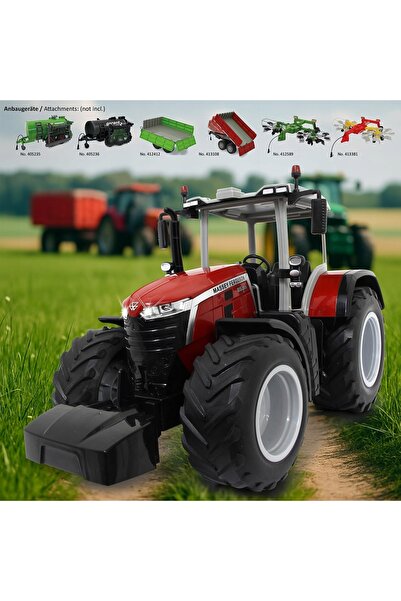 NO BRAND Tractor cu telecomandă 1:16 Lumini LED Sunet motor Anvelope de cauci...